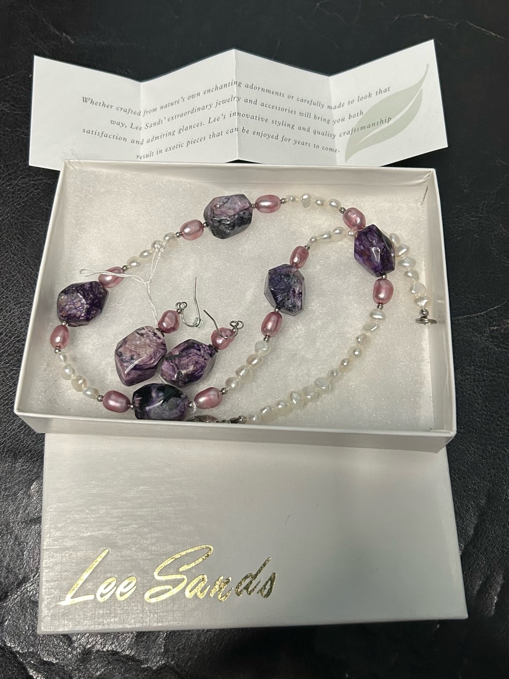 Lee Sands Vintage Necklace and Earrings Set
